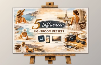 5 Influencer <span class='badge badge-warning'>Lightroom</span> <span class='badge badge-warning'>Presets</span> (for <span class='badge badge-warning'>Mobile</span> and Desktop) by The WANDERFUL WAYFARER