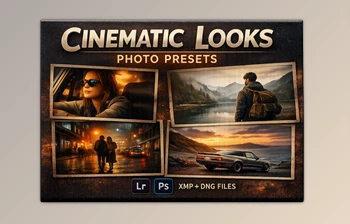 <span class='badge badge-warning'>Cinematic</span> Looks Photo Presets by Dopamine Frame