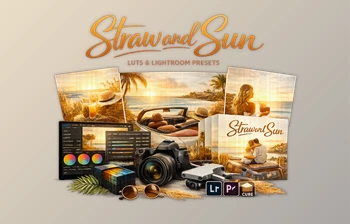 Straw and <span class='badge badge-warning'>Sun</span>: LUTs and Presets by GradeFruit