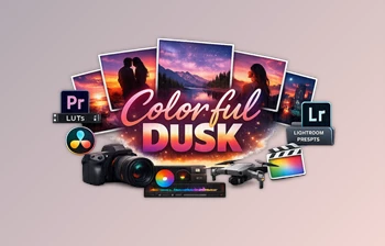 Colorful Dusk: LUTs and <span class='badge badge-warning'>Presets</span> by GradeFruit