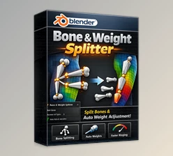 Blender - Download Bone & Weight Splitter v1.0