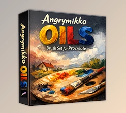 Angrymikko OILS Brush Set for Procreate: Fun, Addictive, And Unique Digital Painting