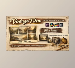 Vintage Film: LUTs and Presets by GradeFruit
