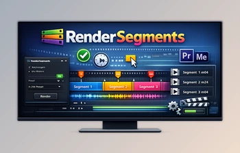 RenderSegments: Batch Export Marker Regions in Premiere <span class='badge badge-warning'>Pro</span> (v.1.6.2)