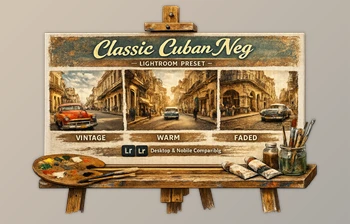 Classic Cuban Neg: Classic Warm <span class='badge badge-warning'>Film</span> Tones Lightroom Preset by Fujifilm Simulations