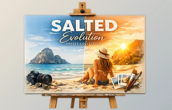 SALTED Evolution Preset Collection: <span class='badge badge-warning'>Light</span> Filled <span class='badge badge-warning'>Summer</span> Aesthetic (by Pretty Presets)