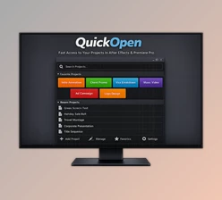 QuickOpen: Smart Project Manager for AE & Pr by aescripts (v3.1.1)