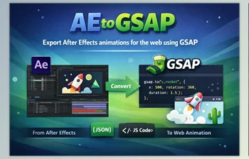 AEtoGSAP: Use After Effects Animations on Websites by <span class='badge badge-warning'>aescripts</span> (v1.0.0)