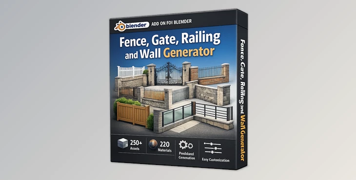 Fence, Gate, Railing and Wall Generator