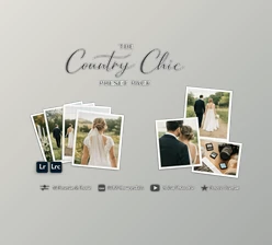The Country Chic Preset Pack: Editorial Wedding Photo Presets by Zach and Grace