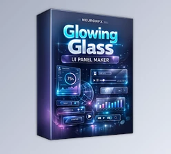 Glowing Glass UI Panel Maker for After Effects 
