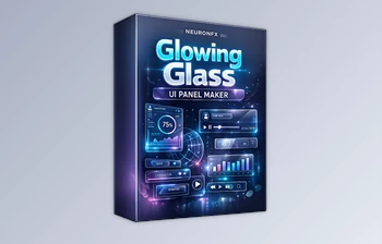 Glowing Glass UI <span class='badge badge-warning'>Panel</span> Maker for After Effects 