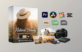 Natural Beauty: LUTs and <span class='badge badge-warning'>Presets</span> by GradeFruit