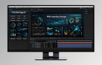 PQ FUI Toys 3: Editable Fake UI Animations for AE by <span class='badge badge-warning'>Aescripts</span> (v3.0.2)