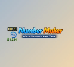 Number Makerd: Dynamic text-based Numbers for AE by Aescripts (v1.3.0)