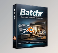 BatchR: Automated Blender asset & ArchViz workflow (v1.1)