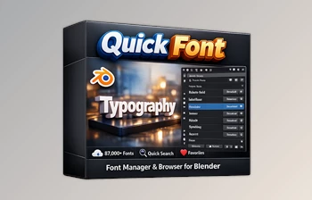 Blender <span class='badge badge-warning'>Quick</span> Font Pro (v1.3) by SuperhiveMarket