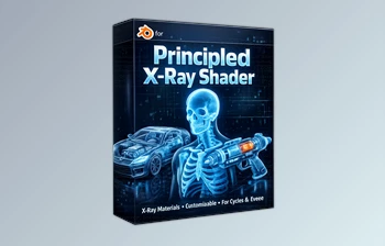 Blender Principled X-<span class='badge badge-warning'>Ray</span> Shader: Xray Material Generator (Fully Procedural) by SuperhiveMarket