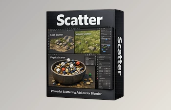 <span class='badge badge-warning'>Scatter</span> by KIRI Engine Blender Addon (v1.0.0)