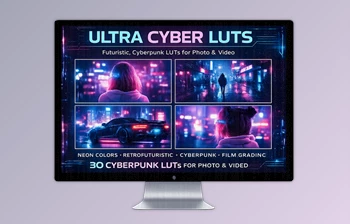 Ultra Cyber LUTS by <span class='badge badge-warning'>FOUR</span> Editors