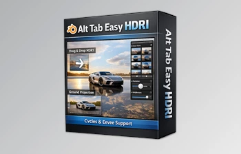 Alt Tab Easy Hdri Blender Addon: Ground Projection, Drag & Drop, <span class='badge badge-warning'>Library</span> & Manager (v1.1) by SuperhiveMarket