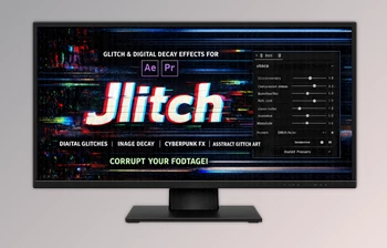 Jlitch - psychedelic glitch visual effects for Ae and Pr by <span class='badge badge-warning'>Aescripts</span> (v1.1.0)