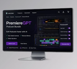 PremiereGPT - Podcast Bundle for Pr by Aescripts (v2.4.0)