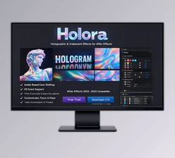 Holora - Generate Holographic Color Shifting in Ae by Aescripts (v1.0)