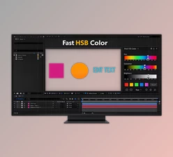 Fast HSB Color: on-interface HSB color sliders in Ae by Aescripts (v2.3.0)