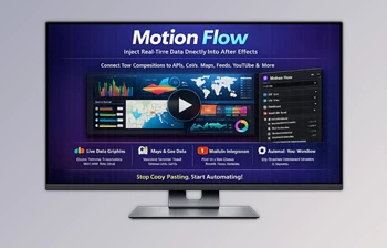 Motion Flow - Turns Live Data Into Motion Graphics in Ae by <span class='badge badge-warning'>Aescripts</span> (v1.0.0)