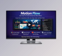 Motion Flow - Turns Live Data Into Motion Graphics in Ae by Aescripts (v1.0.0)