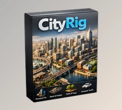 CityRig (2.1) - Cinema 4D City Generator by Florian Renner (Gumroad)