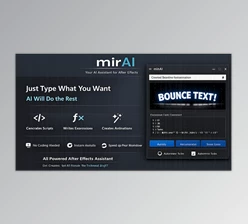 mirAI - Generates and runs scripts, expressions, and animations in Ae by Aescripts (v1.2.1)