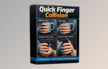 <span class='badge badge-warning'>Quick</span> Finger Collision - Blender addon (v0.6.0) by Superhivemarket