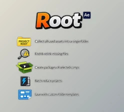 Root - Asset organizer for Ae by Aescripts (v1.1.1 for Win, Mac)