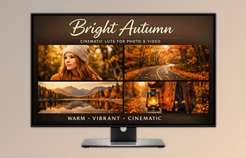 Bright <span class='badge badge-warning'>Autumn</span>: <span class='badge badge-warning'>LUTs</span> and Presets by GradeFruit