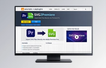 SVG2Premiere - Import SVG images into Premiere Pro by <span class='badge badge-warning'>Aescripts</span> (v1.0)