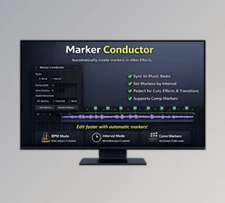 Marker Conductor (3) - Automatically places markers at specified intervals of time in Ae by Aescripts (v3.5.0)