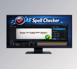 AE Spell Checker - Scan, Review, Replace text in Ae by Aescripts (v1.1.0)