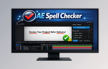 AE Spell Checker - Scan, Review, Replace text in Ae by <span class='badge badge-warning'>Aescripts</span> (v1.1.0)