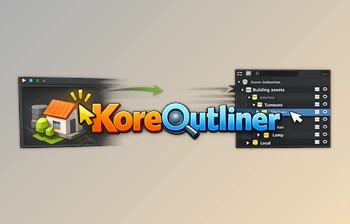 KoreOutliner - Blender Auto <span class='badge badge-warning'>Focus</span> & Highlight In Outliner (v1.0.0)