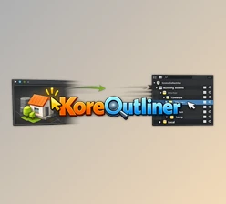 KoreOutliner - Blender Auto Focus & Highlight In Outliner (v1.0.0)