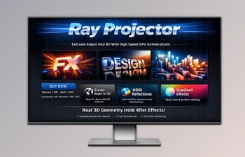 Ray Projector - Extrudes image edges into <span class='badge badge-warning'>3D</span> models in Ae by <span class='badge badge-warning'>Aescripts</span> (v1.0.0 for <span class='badge badge-warning'>Win</span>, <span class='badge badge-warning'>Mac</span>)