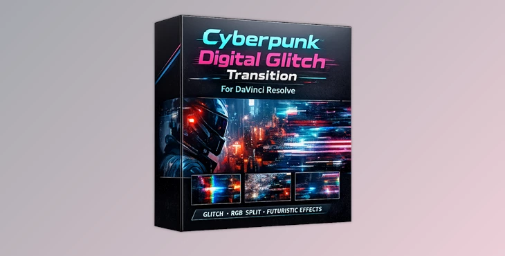 Cyberpunk Digital Glitch Transition