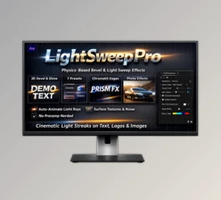 LightSweepPro - Realistic bevel and light sweep for text for Ae by Aescripts (v1.3.1)