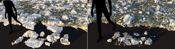 Super Scatter On Surface