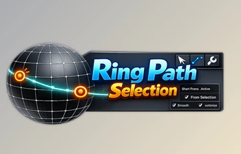 Ring <span class='badge badge-warning'>Path</span> Selection (v1.1) – Blender Addon by Nodes Interactive (Superhivemarket) 