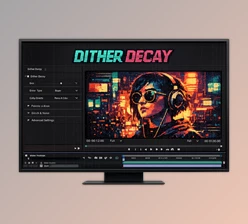 Dither Decay: Turn any video into grungy, pixelated footage in Ae, Pr by Aescripts (v1.1.1 for Win, Mac)