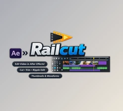 Railcut: track-based clip editing to Ae (v1.1.0) by Jake In Motion