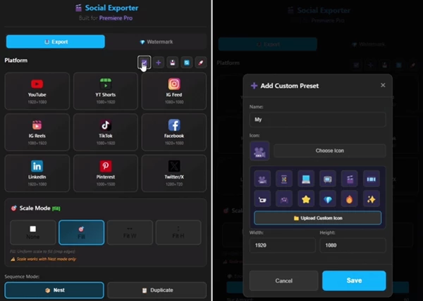 Social Exporter for Premiere Pro